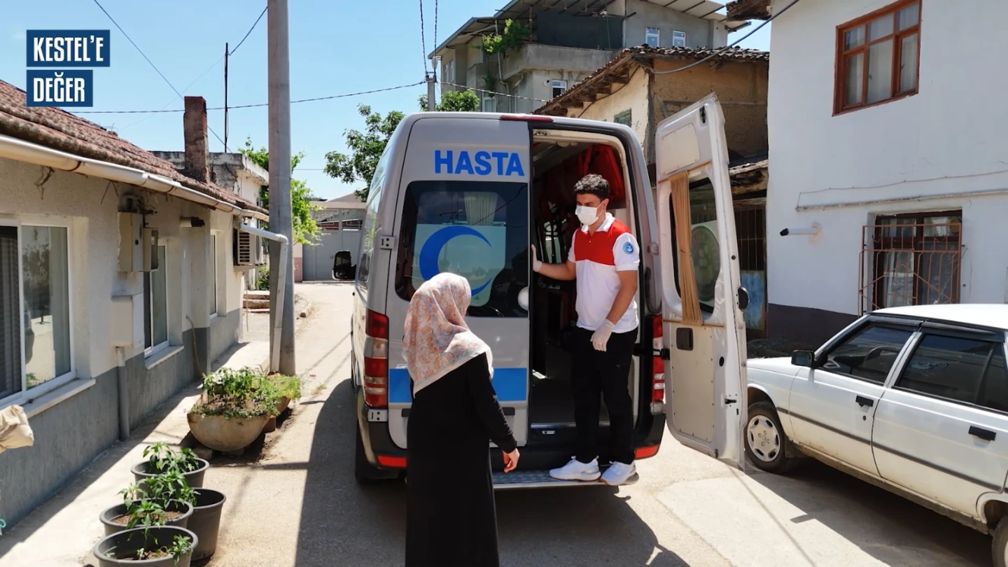 KESTELDE AMBULANS SORUNU BİTTİ BELEDİYEDEN HASTALARA ÜCRETSİZ HİZMET
